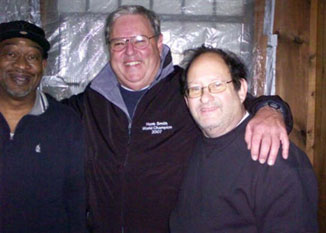 Here we see Hank Smith, with Steve Barkan and James Williams at Strat-o-matic, Ultimate Strat Baseball