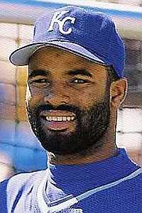 Photo of Brian McRae when he was a player in the 1990's for the KC Royals, Ultimate Strat Baseball Newsletter